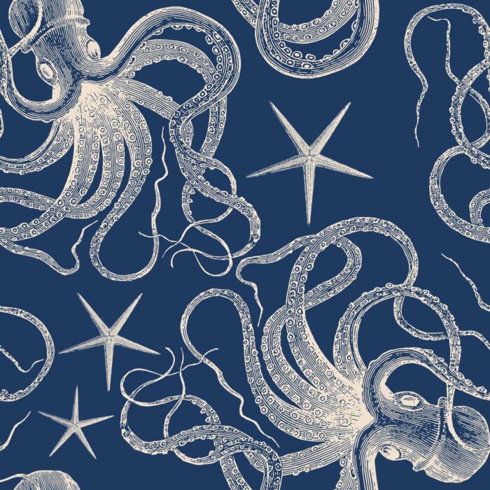 blue octopus wallpaper 2