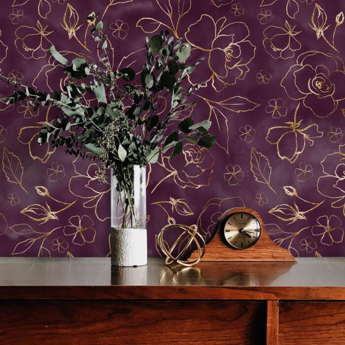 burgundy elegance wallpaper