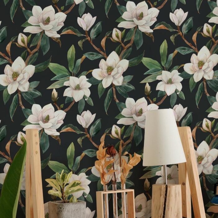 gentle magnolia wallpaper