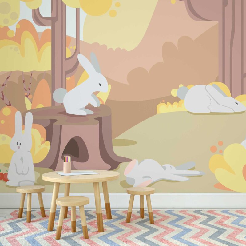 lazy bunnies wallpaper