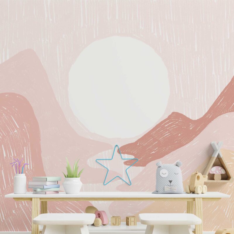 pink mountains wallpaper