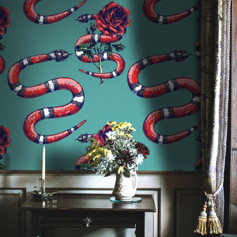 royal striped snake wallpaper 2