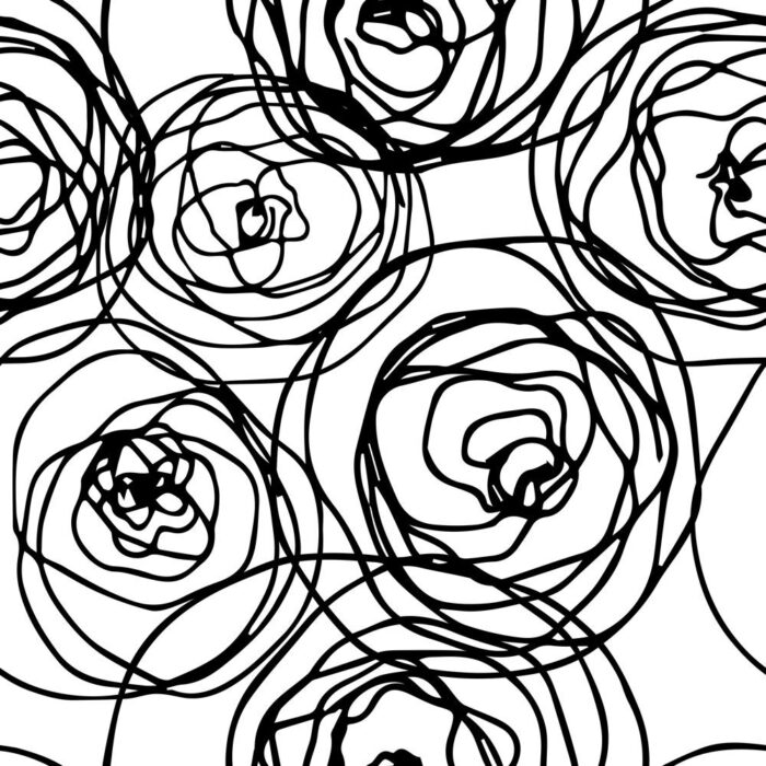 stylized roses wallpaper