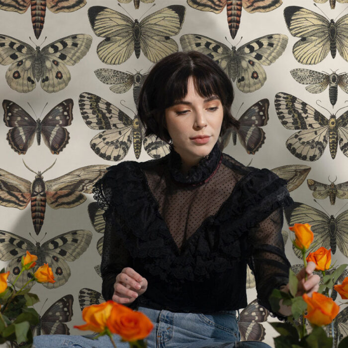 vintage butterfly wallpaper