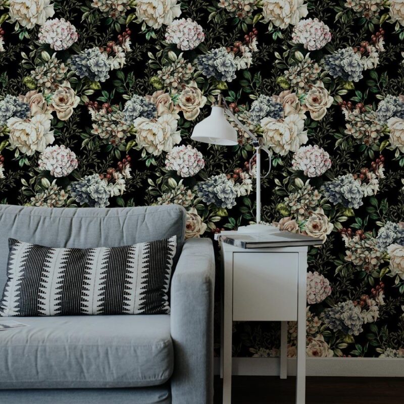 vintage flowers wallpaper