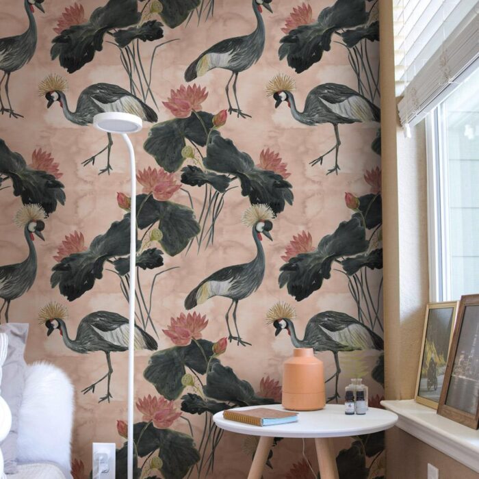 crowned cranes wallpaper 5