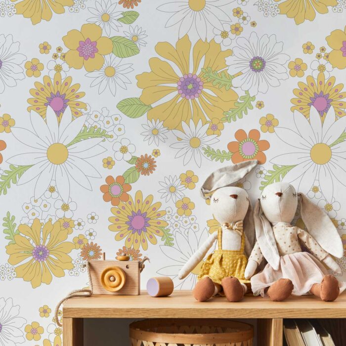 flowers of childhood wallpaper