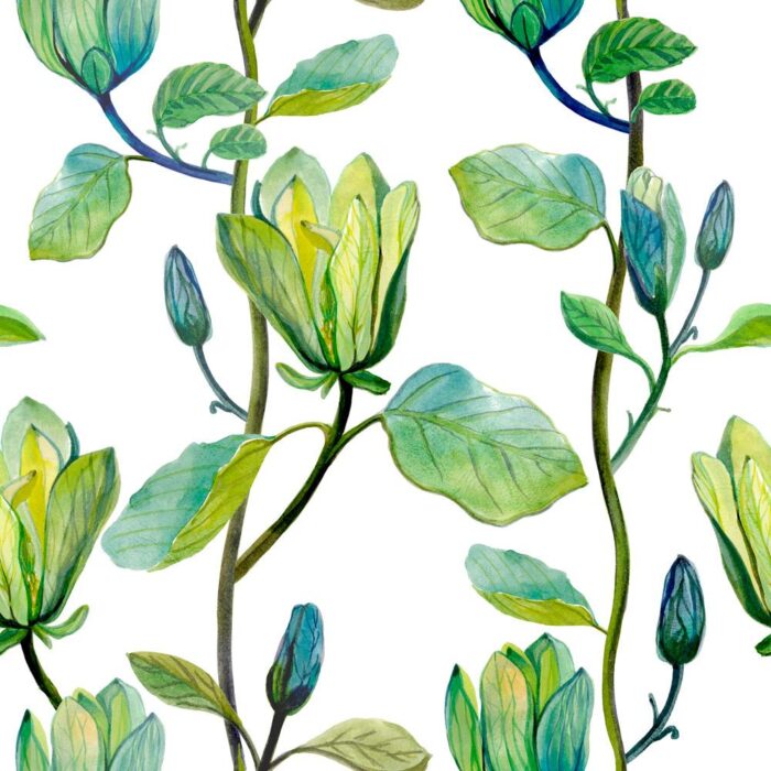 green magnolia wallpaper