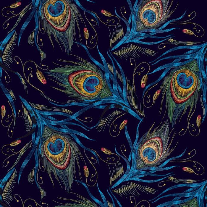 peacock feather wallpaper
