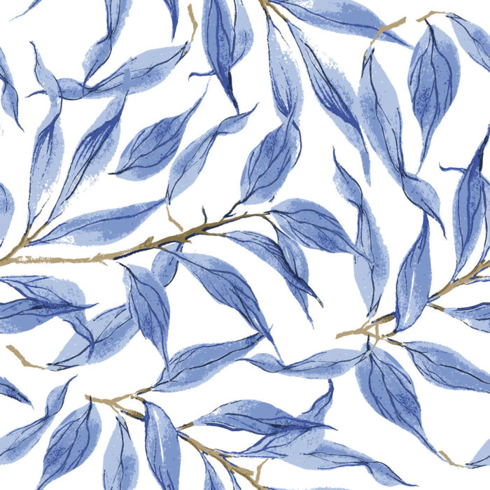 blue foliage wallpaper 2